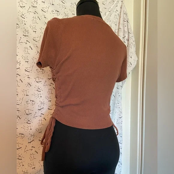 Celestial Cropped Self Tie Top - Picture 4 of 7